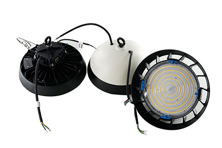  Luminaria LED de alto montaje UFO MF con zoom, alumbrado industrial
