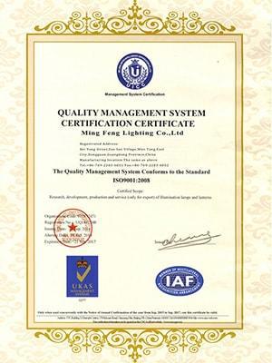 Certificado ISO9001