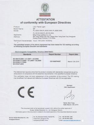 Panel LED: CE-EMC