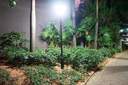 Soluciones de iluminación LED para jardines y parques
