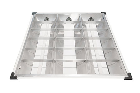  Rejilla adosable para tubo LED 