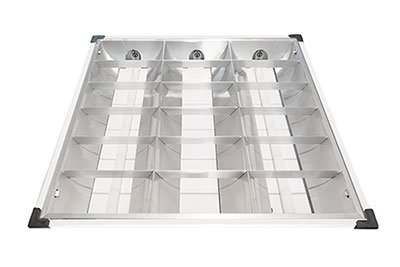  Rejilla adosable para tubo LED 