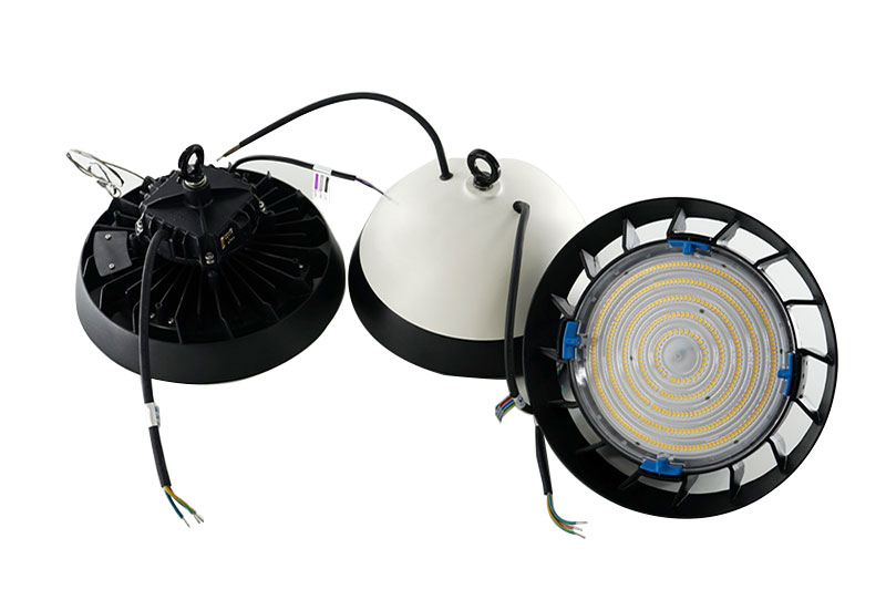  Luminaria LED de alto montaje UFO MF con zoom, alumbrado industrial