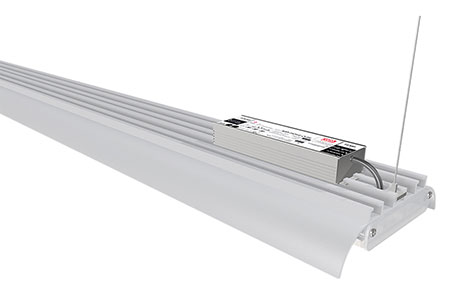  Luminaria LED de alto montaje lineal, alumbrado industrial 